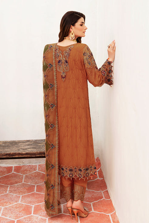 Ramsha Embroided Chiffon 3 Piece suit F-2407