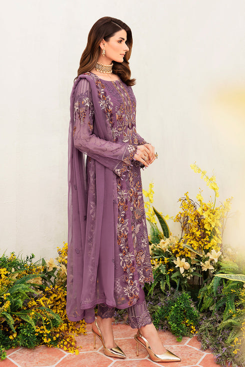 Ramsha Embroided Chiffon 3 Piece suit F-2404