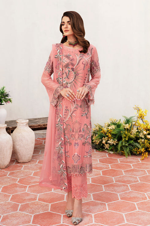 Ramsha Embroided Chiffon 3 Piece suit F-2411