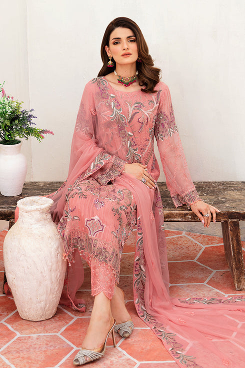 Ramsha Embroided Chiffon 3 Piece suit F-2411