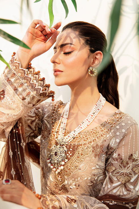 Ramsha Embroided Organza 3 Piece suit M-904