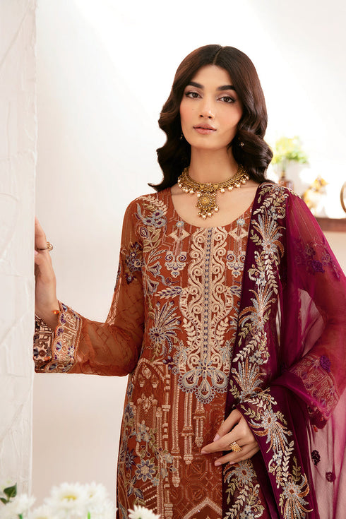 Ramsha Chiffon 3 Piece suit D-1209