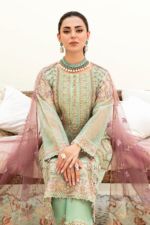 Ramsha Embroided Organza 3 Piece suit M-905