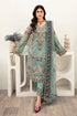 Ramsha Embroided Organza 3 Piece suit M-1001