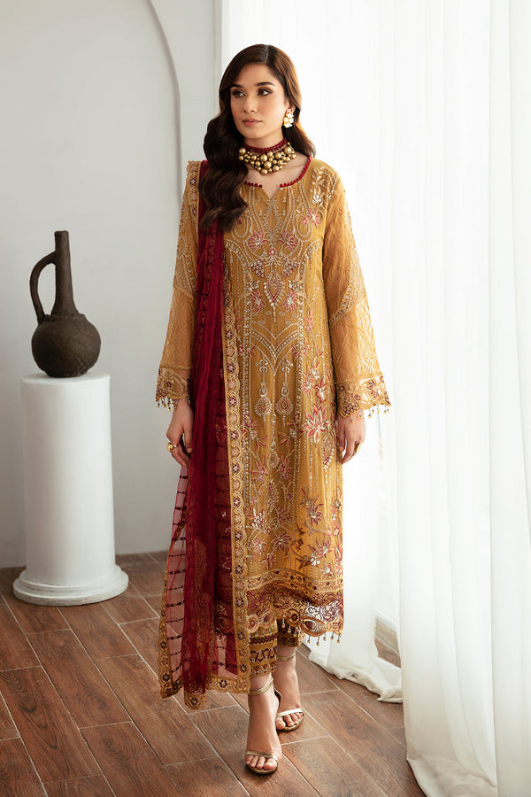 Ramsha Embroided Chiffon 3 Piece suit D-1110