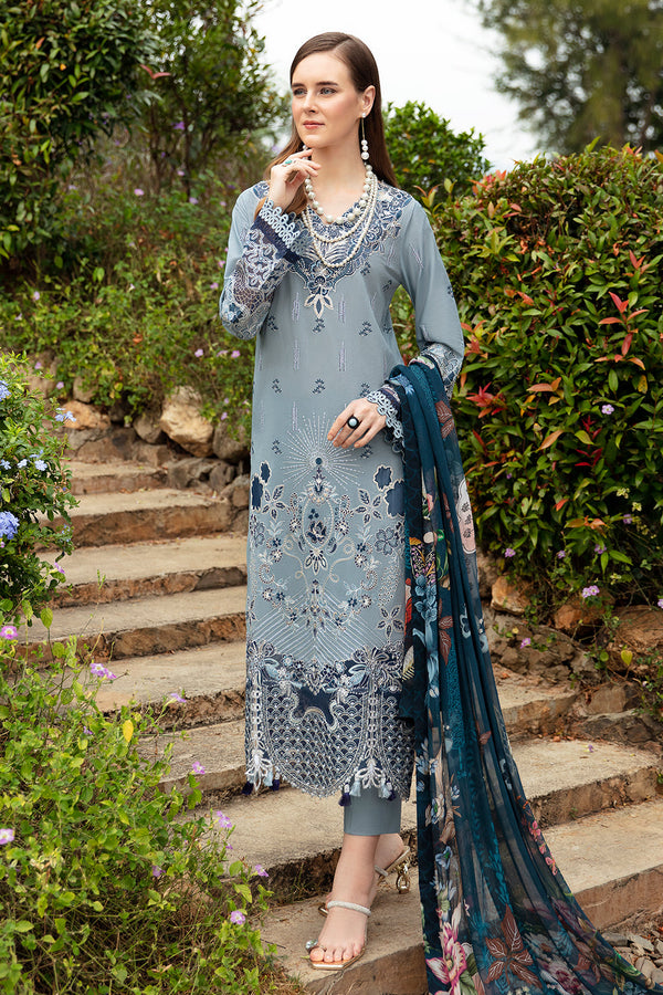 Ramsha Embroidered Lawn 3 Piece suit Z-809