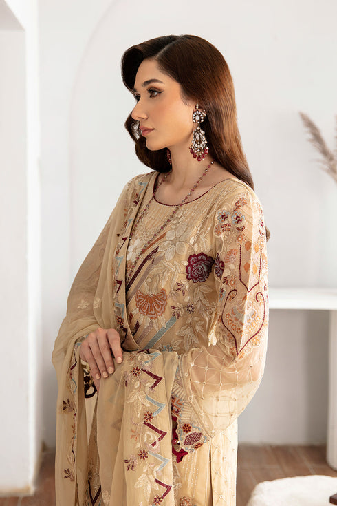 Ramsha Embroided Chiffon 3 Piece suit D-1108