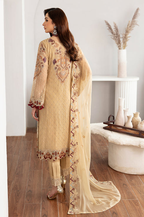 Ramsha Embroided Chiffon 3 Piece suit D-1108