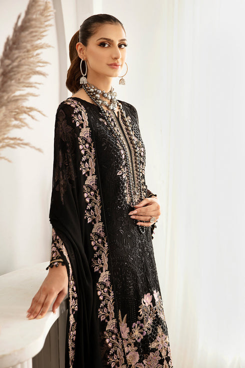 Ramsha Embroided Chiffon 3 Piece suit D-1106