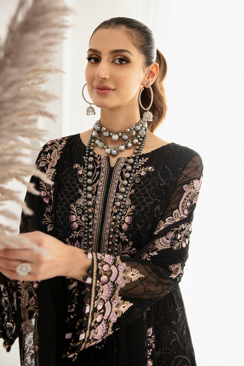 Ramsha Embroided Chiffon 3 Piece suit D-1106