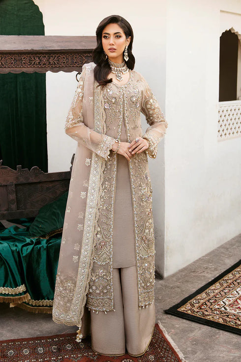 Ramsha Embroidered Organza 3 Piece suit H-304