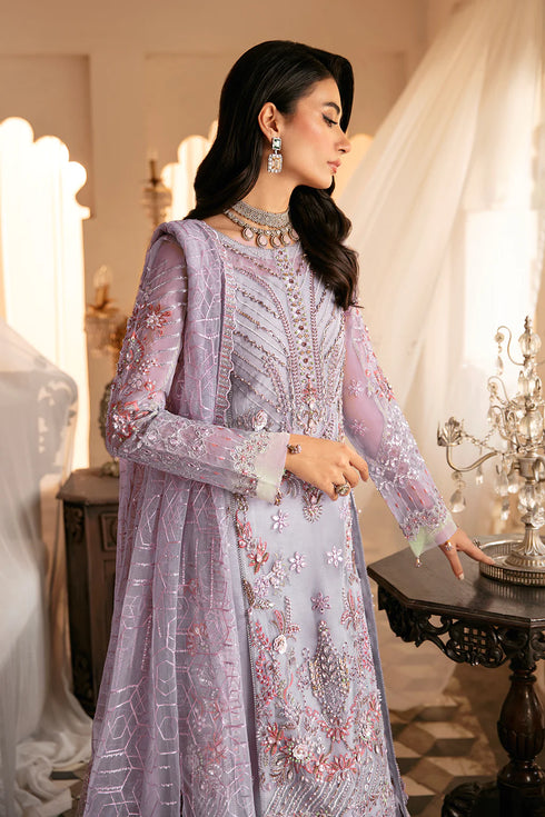 Ramsha Embroidered Organza 3 Piece suit H-305
