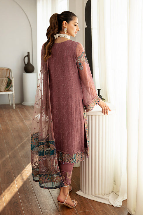 Ramsha Embroided Chiffon 3 Piece suit D-1102