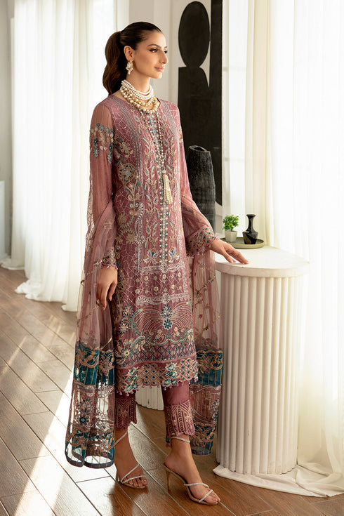 Ramsha Embroided Chiffon 3 Piece suit D-1102