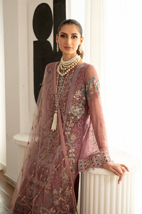 Ramsha Embroided Chiffon 3 Piece suit D-1102