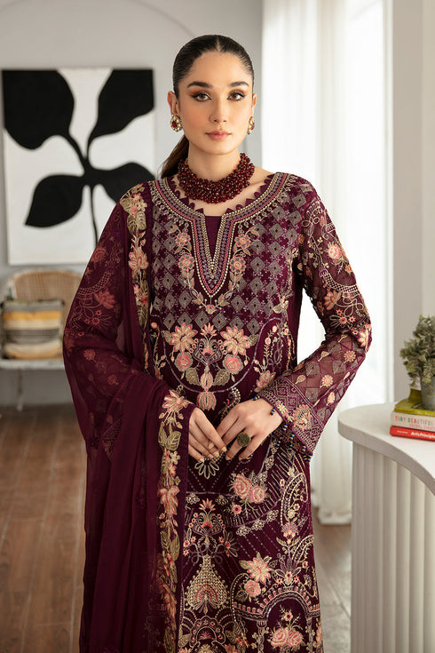 Ramsha Embroided Chiffon 3 Piece suit D-1104