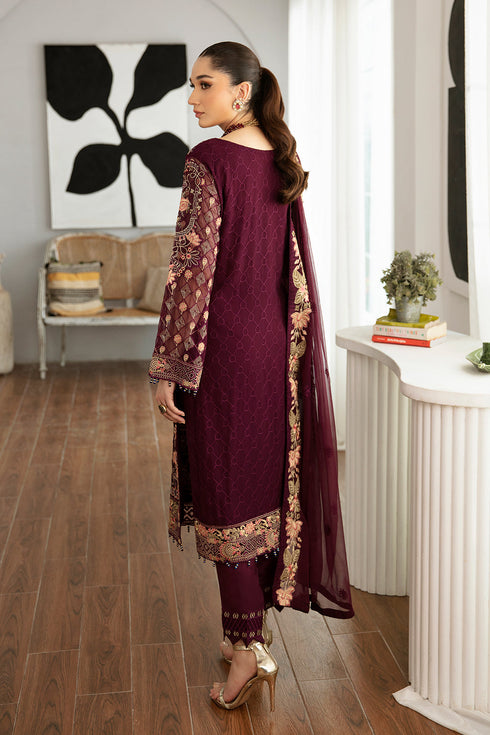 Ramsha Embroided Chiffon 3 Piece suit D-1104