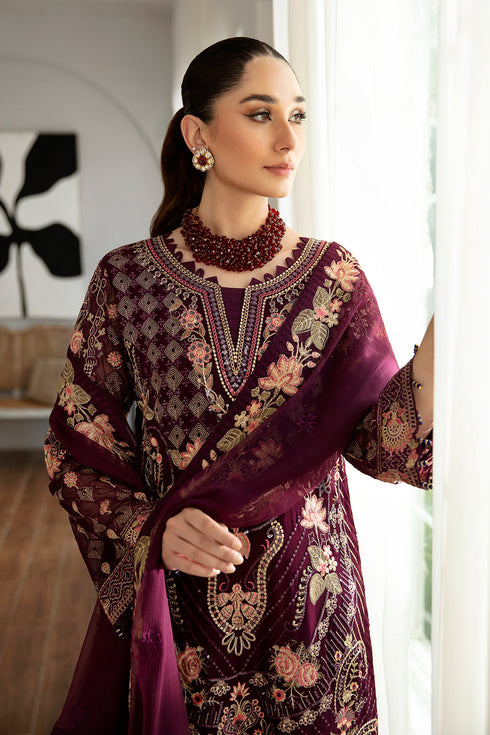 Ramsha Embroided Chiffon 3 Piece suit D-1104