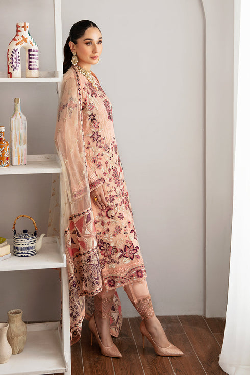 Ramsha Embroided Chiffon 3 Piece suit D-1112