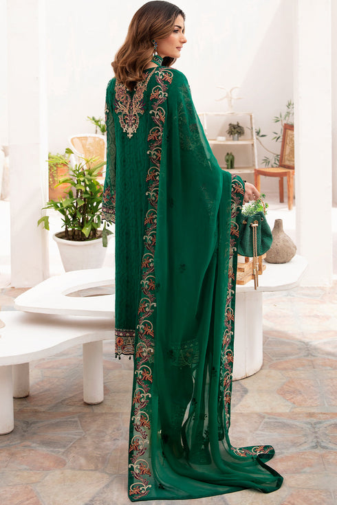 Ramsha Embroided Chiffon 3 Piece suit A-704