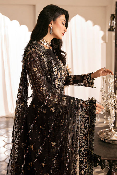 Ramsha Embroidered Organza 3 Piece suit H-306