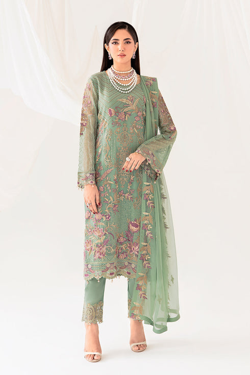 Ramsha Embroided Chiifon 3 Piece suit D-1003