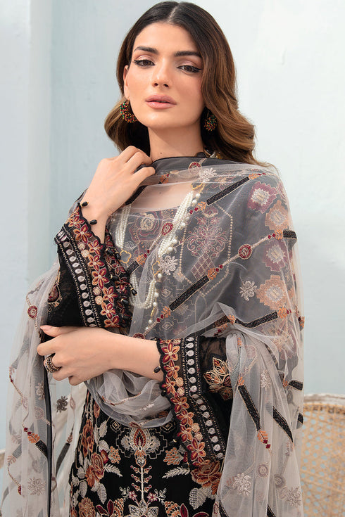 Ramsha Embroided Chiffon 3 Piece suit A-707