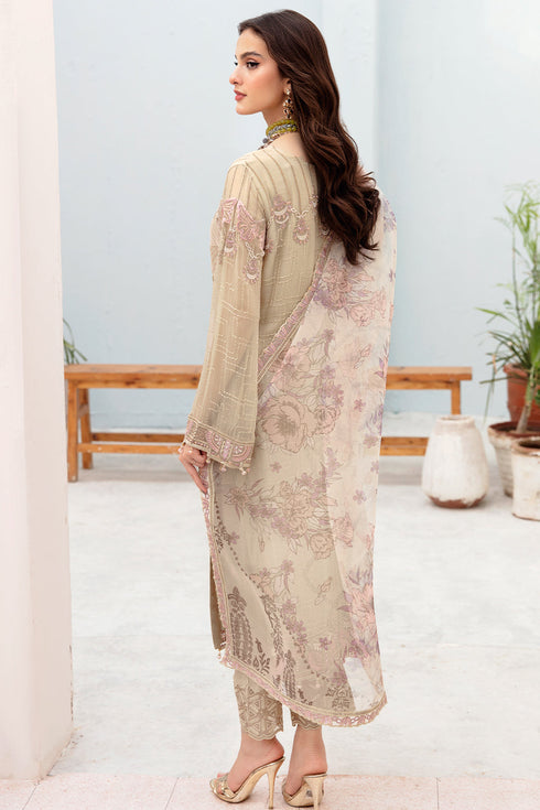 Ramsha Embroided Chiffon 3 Piece suit A-701