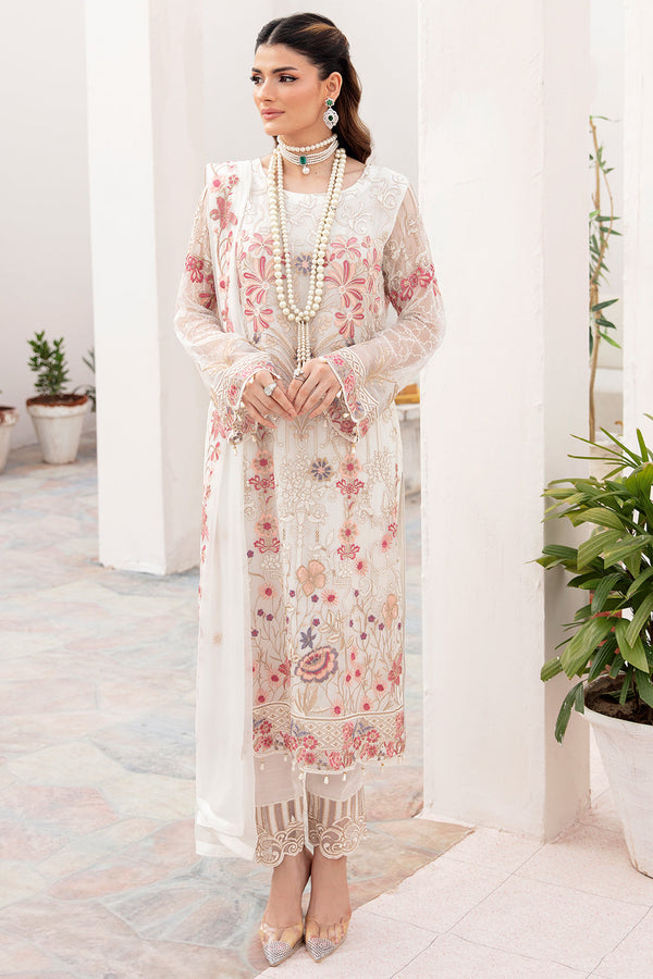 Ramsha Embroided Chiffon 3 Piece suit A-705