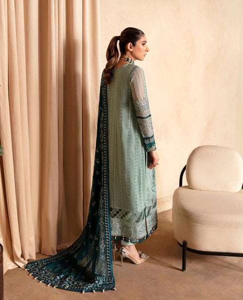 Xenia Embroidered Chiffon 3-Piece Suit KHIRA