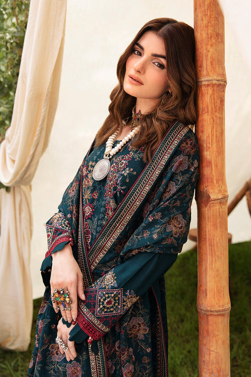 Ramsha Embroided Karandi 3 Piece suit R-905
