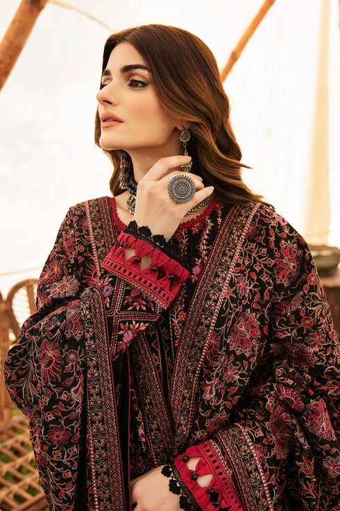 Ramsha Embroided Karandi 3 Piece suit R-904