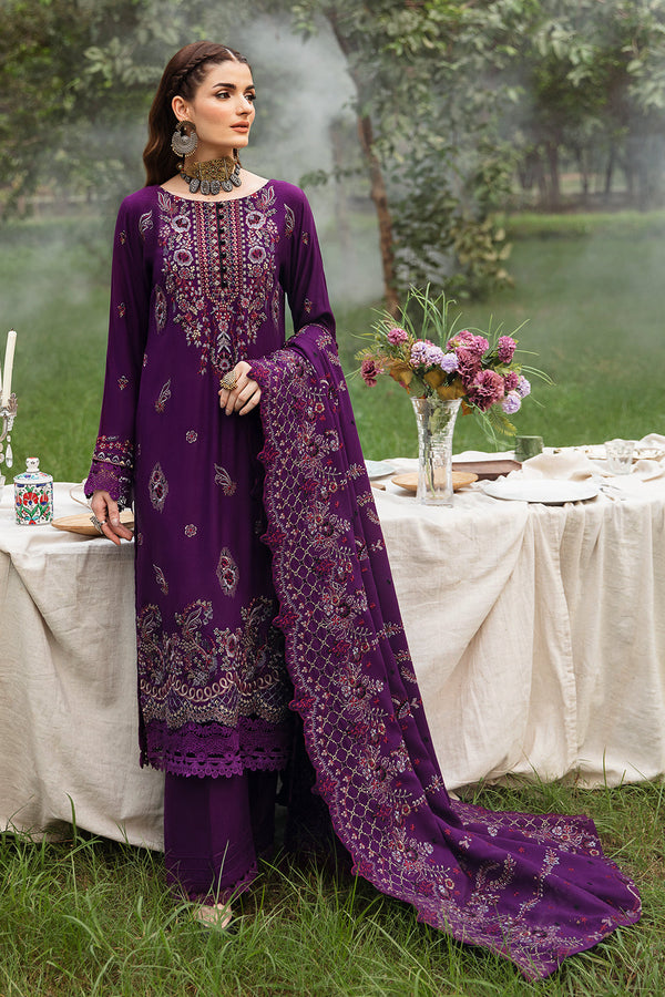 Ramsha Embroided Karandi 3 Piece suit R-909
