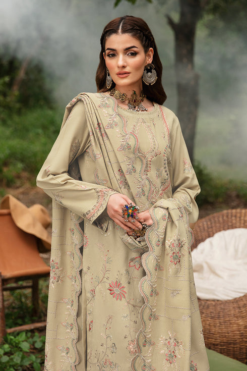 Ramsha Embroided Karandi 3 Piece suit R-910