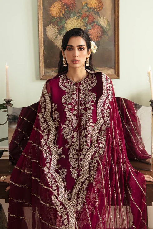 Ayzel Embroidered Chiffon 3 Piece suit SALVIA