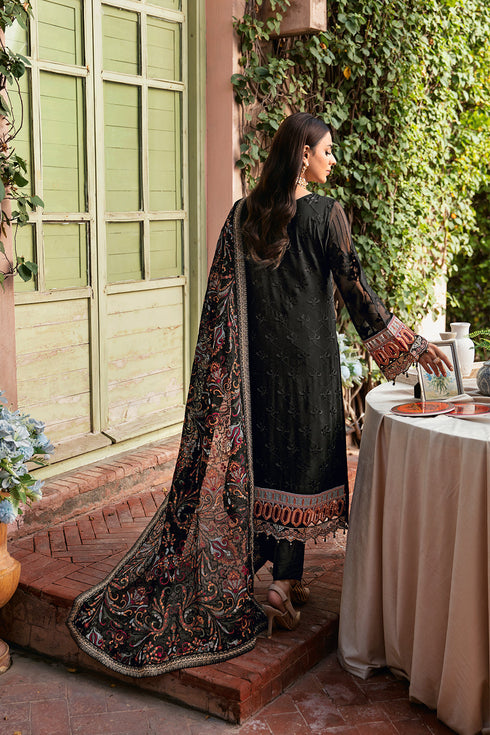 Ramsha Embroided Chiffon 3 Piece suit T-102