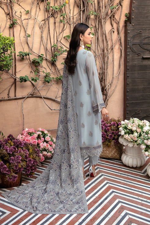 Ramsha Embroided Chiffon 3 Piece suit T-103