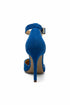 Blue Suede Ankle Strap Heel 221