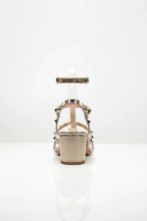 Rose Gold Ankle Strap Heel BS-7