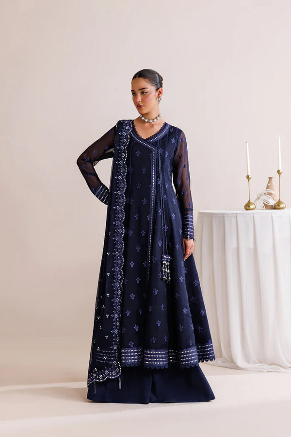 Farasha Embroidered Chiffon Suit Night Prism