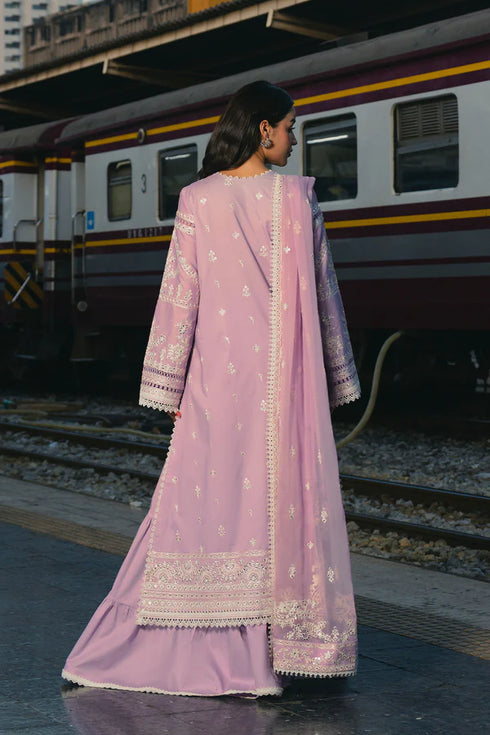 Afrozeh Embroidered Lawn 3PC Suit Dilnasheen