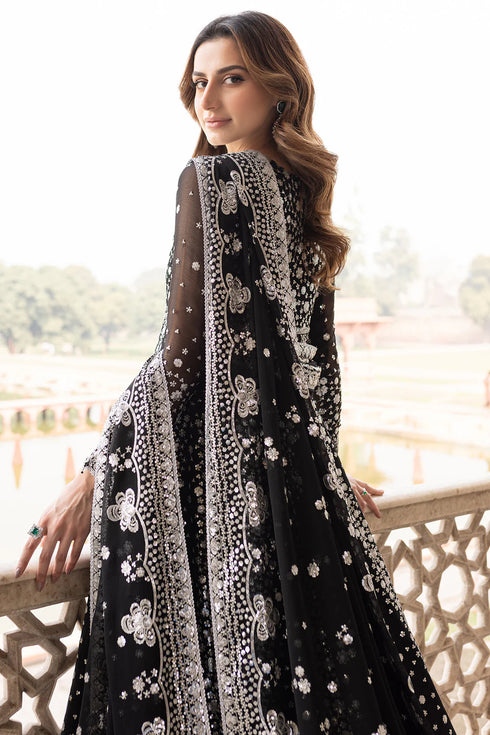Farasha Chiffon 3 Piece Suit Midnight Orchid