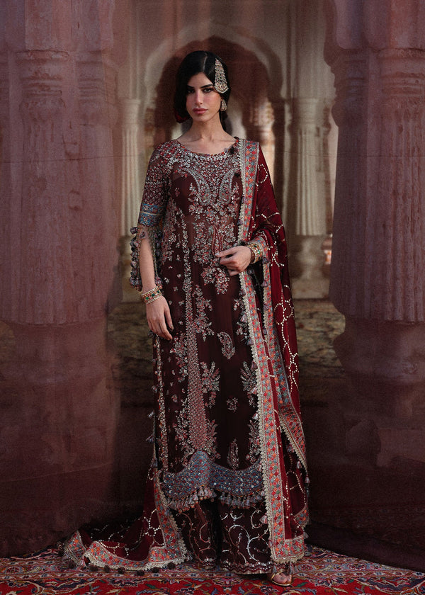 Hussain Rehar Embroidered Chiffon Suit Apsara