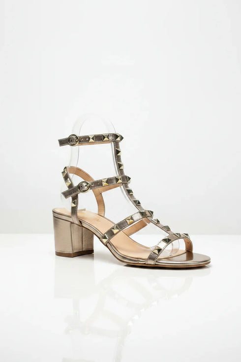 Rose Gold Ankle Strap Heel BS-7