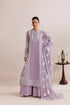 Farasha Embroidered Chiffon Suit Lilac Solace