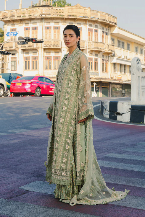 Afrozeh Embroidered Lawn 3PC Suit Deedar