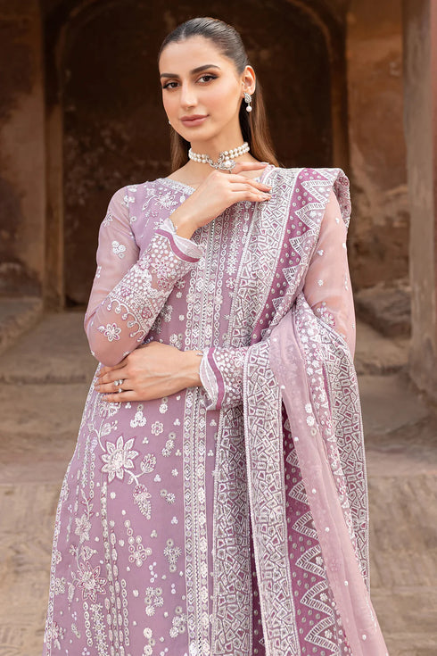 Farasha Chiffon 3 Piece Suit Pastel Mist