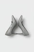 Silver Glitter Pointed Toe Stiletto High Heel Court Shoes 5 Inch – BS-12923