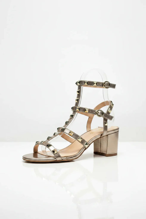 Rose Gold Ankle Strap Heel BS-7