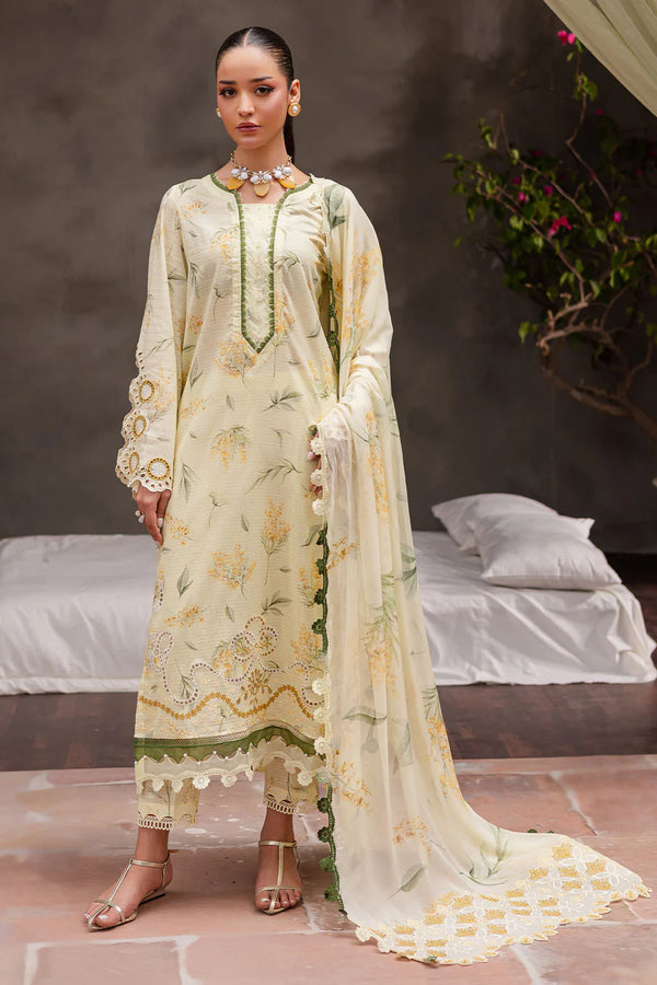 Nureh Embroidered Lawn 3 Piece suit BL-10